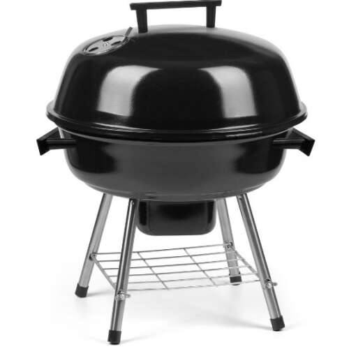 Fieldmann FZG 1103B Holzkohlegrill, schwarz, mit Deckel und verchromtem Grillrost