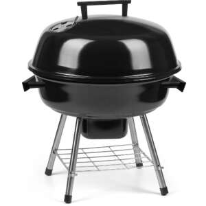 Grill węglowy Fieldmann FZG 1103B, czarny, z pokrywą i chromowanym rusztem - Grillowanie i gotowanie na świeżym powietrzu