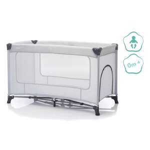 Fillikid Nizza patut de călătorie gri, un pat portabil și pliabil pentru bebeluși și copii mici - Paturi de călătorie și accesorii