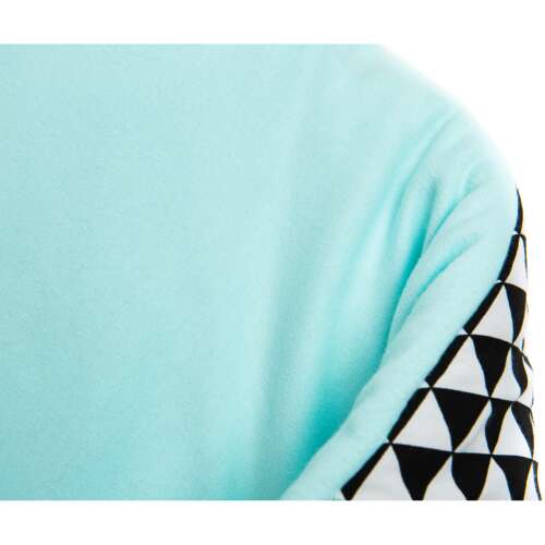 Womar Zaffiro Krokodil baba takaró fekete-fehér geometrikus mintával