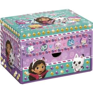 Gabby's Dollhouse Jewellery Box with Unicorn Design, Decorate with Gems and Stickers - Totum