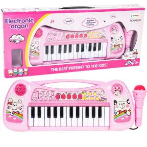 Interaktív játék babazongora szintetizátor mikrofonnal 88482256 Játék hangszerek - Lány