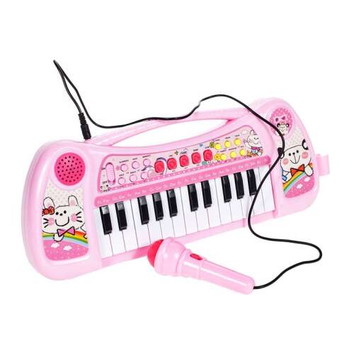 Interaktív játék babazongora szintetizátor mikrofonnal