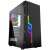 Gembird Fornax 2000 RGB Window Black számítógép ház, fekete RGB világítással