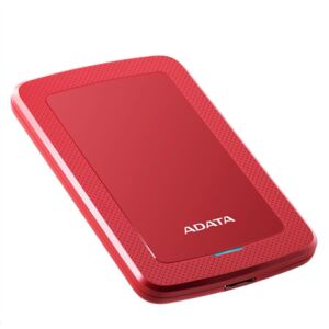 Adata HV300 2TB Hard Disk Extern Roșu, vedere în unghi - ADATA