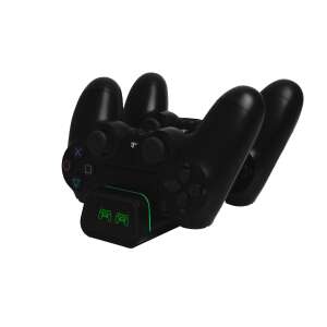 FroggieX Dual Charging Dock pentru controlere PS4, încărcarea a două controlere simultan, cu lumini LED indicator - Stații de încărcare controller