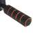 Close-up of Springos pull up bar grip, black and orange foam padding