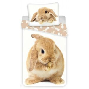 Nyuszi Barna Nyúl Ágyneműhuzat Garnitúra 140x200 cm - Jerry Fabrics