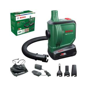 Compresor de aer fără fir Bosch Easy Inflate 18V-500, 18V, fără baterie și încărcător, verde și negru, cu furtun, duze și geantă de transport - Compresoare