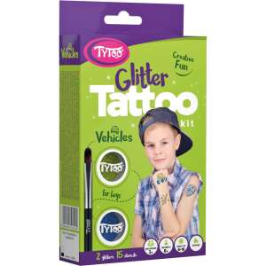 TyToo Vehicles Temporary Tattoo Kit, Glittery