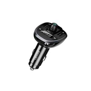 Încărcător auto FM wireless Usams CC115GC01 cu afișaj digital dual USB 3.4A - Incarcatoare auto