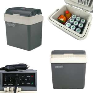 Camry CR8065 Portable Cooler Collage with Power Options and Interior - Cooler, Ice Pack