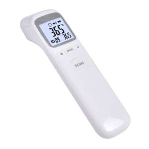 CK-T1502 Non-contact infrared thermometer, digital, white, for body temperature, surface temperature, object temperature, and environmental temperature - Thermometer