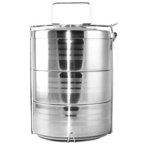 Élelmiszer-szállító konténerek, rozsdamentes acél, 3 db-os készlet, 3x1680 ml, Perfect Home