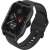 GARETT GRC Activity 2 Smartwatch mit schwarzem Silikonarmband, das Display zeigt Zeit, Datum, Akkustand, Schritte und Herzfrequenz