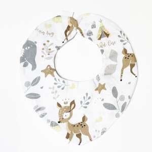 Baba nyálkendő aranyos szarvas mintával, tökéletes a kicsi ruháinak tisztán tartásához étkezés közben - Nyálkendő