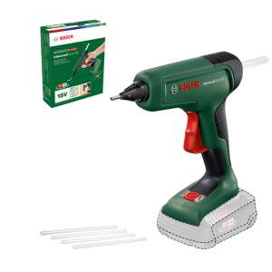 Bosch AdvancedGlue 18V cordless glue gun, green and black, with glue sticks - Adhesive