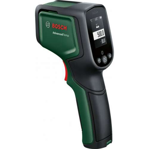 Bosch AdvancedTemp infrared thermometer, green, for measuring surface temperatures