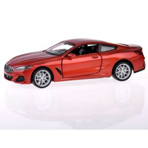 BMW M850i Coupe die-cast toy car, 1:35 scale, orange, with opening doors, sound and light effects, friction powered - Ramiz