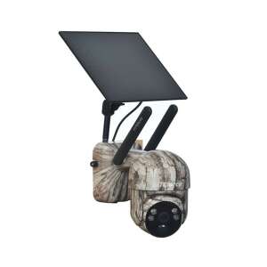 NITEforce LIVE-Cam PRO vadkamera napelemmel, 4G, 2K videó, éjjellátó, mozgásérzékelő, kétirányú hang, álcázó mintázat - Vadfigyelő kamera