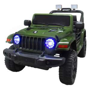 R-Sport Jeep X10 Elektromos autó hang- és fényeffekttel + távirányító 12V #zöld 34174731 Elektromos jármű - Fényeffekt - Nyitható ajtó