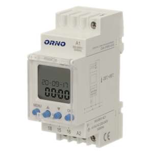 Orno OR-PRE-433 timer cyfrowy, szyna DIN, 52 programy, 3 języki, 2 moduły, biały - Timer z wyłącznikiem czasowym