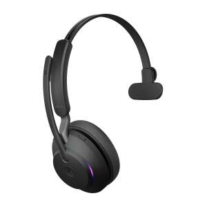Jabra Evolve2 65 Mono headset, black, for professional use, with noise cancellation, comfortable fit, long battery life - Jabra Headphone