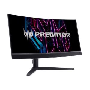 Angled view of Acer Predator X34V 34 inch ultrawide gaming monitor - Acer Monitor