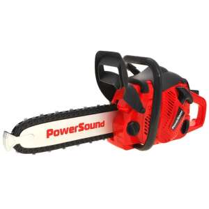 Červená hračka reťazová píla PowerSound s realistickým dizajnom - Remeselné práce