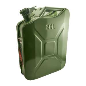 20L metal fuel can, green, for storing and transporting fuel - Garden