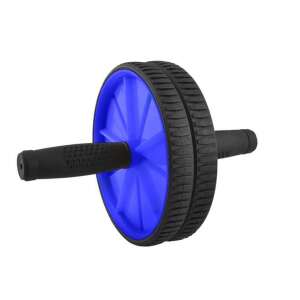 Blue abdominal wheel with non-slip handles for home workouts - Home workout
