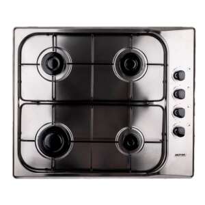 MPM Beépíthető gáz főzőlap 4 égővel, rozsdamentes acél kivitel - Sütő