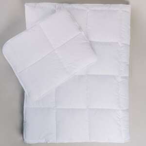 NAT. FAMILIA 2-piece children's bedding set, 90x130/40x50 cm, white, hypoallergenic, machine washable - Bedding - Baby