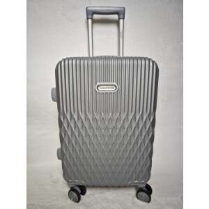 Grey hard-shell suitcase with wheels, 75cm x 51cm x 29cm, large size - Dressing Accessory