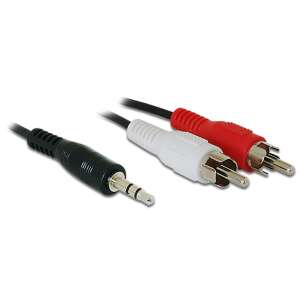 Delock audio kábel, DC jack 3.5 mm apa &gt; 2x RCA apa, 1.5 m 34186347 