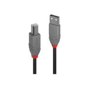 Lindy 36673 USB A to USB B cable, 2 meters, black - Printer Cable
