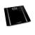 Esperanza Samba black digital body weight scale with body fat, water, and muscle percentage measurement