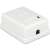 Priză de perete modulară Cat.6 Delock, albă, conector RJ45