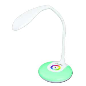 Lampă de birou Esperanza Altair RGB LED cu braț reglabil și control tactil, albă, lumină de noapte verde - Esperanza Lămpi de masă