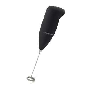 Esperanza Latte Milk Frother, black, handheld electric milk frother for making latte, cappuccino, and other coffee drinks - Milk Frother