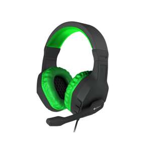 Genesis Argon 200 Gamer Headset, black and green, with microphone - Gaming