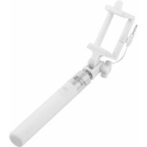 Selfie stick alb cu fir Extreme Media SF-20W, prim-plan - Selfie stick-uri