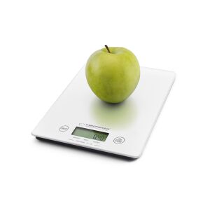 Esperanza Lemon white kitchen scale weighing apple - Kitchen Scale
