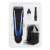 Esperanza Apollo hair clipper, black and blue, cordless, 24 length settings, with charger, cleaning brush, oil, and manual