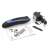 Esperanza Apollo hair clipper, black and blue, cordless, 24 length settings, with charger, cleaning brush, oil, and manual