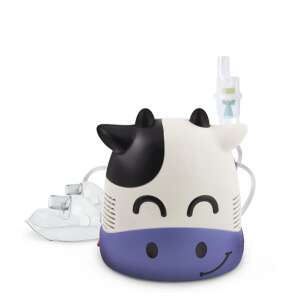 Esperanza Breeze compressor nebulizer, cow design, white and purple - Esperanza