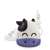 Esperanza Breeze compressor nebulizer, cow design, white and purple