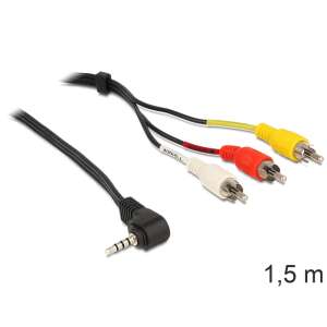 Delock Kabel audio-wideo Jack 3,5 mm do 3 RCA, 1,5 m - Kable i akcesoria