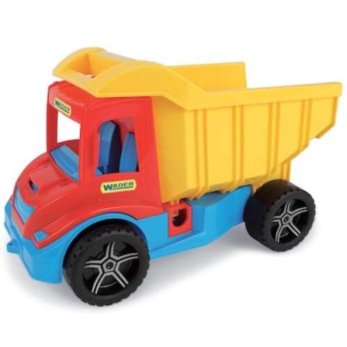 Wader Multi Tipper Truck, 38cm, red, yellow, blue, toy truck for kids, sandbox toy