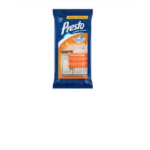 Presto konyha többfelületű nedves törlőkendők, 72 db